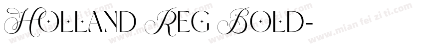 Holland Reg Bold字体转换